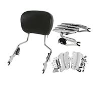 For Harley Touring Ultra Classic Electra Glide Standard FLHTCU 2009 2010 2011 2012 2013 Motorcycle Luggage Rack Sissy Bar Backrest(Chrome)