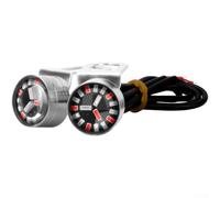 for hawk Eye Mirror LED for strobe 12V for Bike Safety for(Silver) | Multicolor options, waterproof rating, ABS material, rain and mud resistant, long-lasting outdoor use