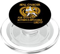 For Heal Cancer for with God nothing is impossible PopSockets PopGrip for MagSafe