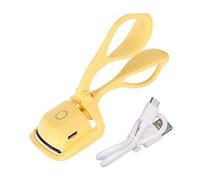 for Heated, for Eyelash Curler, 2 Temperature Modes, USB Rechargeable, Intelligent, Long Lasting, Handheld, Electric, Suitable for Daily Use (Lemon Yellow)