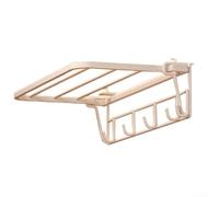 For Heating Radiator Towel Rail 35cm Iron Hanging Storage Rack for Towels and Bath Accessories, Compact Space Saving Bathroom Solution (White)