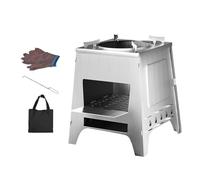 For heating with wood, compact removable burner, portable oven, for outdoor backpacking, hiking, barbecue, travel, field, picnic, fishing