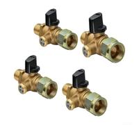 for heavy-duty Brass Air Cut-Off Valve, Self-Venting with for | Dustproof Seal for Trailer Brake Lines, 18MM x 1.5 Thread Compatible with Truck Air Systems(4PCS)