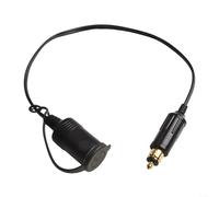 For Hella Male And Female Socket 12v 24v Ignition Adapter Connector With Abs Housing For Motorcycle Charging Extension Cable Black Color Direct Install