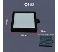 for HEPA Duct Air Filter Net for PVC and PE Pipes - 110mm or 160mm for HVAC Vent Pre-Filter with Activated Carbon Composite, Replaces Every 3-6 Months(for 160mm)