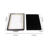 for HEPA Filter for Miele Boost CX1 Vacuum Cleaner - Fine Dust Foam Filter 11169285 Compatible with CX1 Series Models Including Cat &(2 Pack)