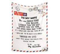 for Her, Super Practical Blanket Gifts for Wife from Husband, Soft Throw Blanket Presents for Wife's Birthday, Christmas, Valentine's Day, Wifes Day, 70" L x 55" W