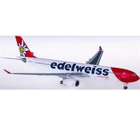 for Herpa for Edelweiss Air for Airbus A330-300 HB-JHQ 1:200 Aircraft Pre-built Model