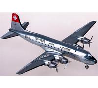 for Herpa for Swissair for Douglas DC-4 ZU-ILI 1:200 Airplane Pre-built Model