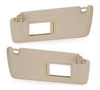 For Highlander 2004 2005 2006 2007 Car Sun Visor Without Light Left Driver Right Passenger Side Front Panel(Beige 1 Pair)