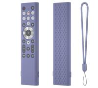 For Hisense Class A7 U8 Series LCD 4K Remote Control Protective Case Silicone Cover Soft Shell for Google TV 100U88N 85U88N 75U88N 65U88N 55U88N 43A7N 50A7N 55A7N 65A7N (Lavender Gray)