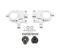For HOBBYPLUS, For RC Cars, 1/18 4WD CP18P, RC Front Axle Weights Set, Copper Aluminum Alloy, Front Portal Drive Housing Steering Knuckle Counterweight (Silver)