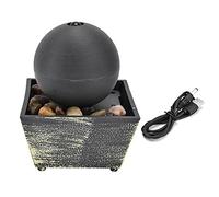 for Home Office Decor, for 3V USB, for LED Light and Stone, for Indoor Tabletop Ball Fountain