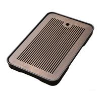 For Home Wooden Tea Tray with Practical Draining Design, Crafted from Wood, Suitable for Various Tea Utensils, Modern Minimalist Style for Display and Serving