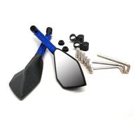 For Hon&da Cb190r Cb1000r Monkey For Yama&ha Tmax 500 530 CNC Accessories Motorcycle Rearview Mirror Moto Blind Spot Side Mirror(Blue)