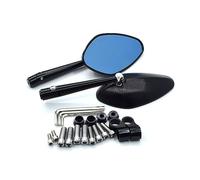 For Hon&da CB500X CB650F CB1000R PCX125 PCX150 CBF125 CBF190 Universal 8mm 10mm Motorcycle Rearview Mirror CNC Aluminum Alloy Compatible Parts(Black)