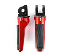 For Hon&da CB600F 2002-2015 CB1000R 08-16 CBF600 04-14 CBF1000 06-11 CBR600F 01-13 CBR650F 14-19 Motorcycle Driver Footrest Foot Pegs Front Footpegs Pedal bracket(Red)