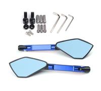 For Hon&da CB650R CB650 R Motorcycle Mirror CNC Side Rearview Blue Anti-glare Mirror(Blue)