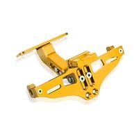 For Hon&da CBR400RR CBR 400 RR 2021 2020 2019 Motorcycle Rear License Number Plate Mount Holder Plate Frame(Gold)