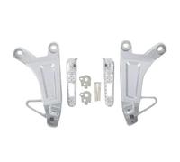 For Hon&da CBR600RR CBR 600 RR 2003-2004 Aluminum Alloy Motorcycle Foot Pegs Rear Passenger Footrest Footpegs Pedal bracket(Silver)