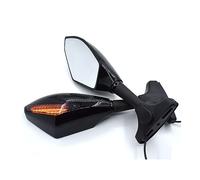 For Hon&da CBR650F CBR600RR CBR1000RR CBF600 CBF600S CBF1000 CB1000RR Universal Motorcycle Rearview Mirror With Turn Signal Compatible Parts(Black)