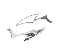 For Hon&da For Yama&ha For K&awasaki For Suzuki Touring Cruiser Chopper Bike 2pcs Universal Blade Motorcycle Rearview Side Mirrors Compatible Parts(Chrome)