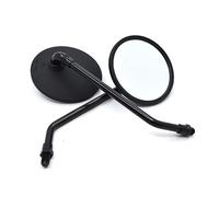 For Hon&da NC700X CB400 CB500X CB650F CB1000R PCX125 PCX150 CB1100 Universal 10mm Motorcycle Rearview Mirror Oval Rearview Mirror Compatible Parts(Black)