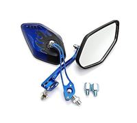 For Hon&da NC700X CB400 CB500X CB650F CB1000R PCX125 PCX150 Universial Motorcycle 8MM 10MM RearView Mirrors With Changable Screws Compatible Parts(Blue)