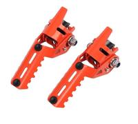 For Hon&da Rebel 250 300 500 1100 CMX 250 300 500 1100 Motorcycle Accessories Front Driver Highway Footrest Folding Footpeg Clamps Foot Rests Pedal bracket(Orange)