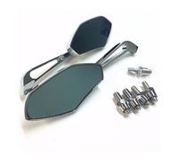 For Hon&da Scooter Silver Wing/Jazz/Reflex/Forza/SH/PS Chrome Motorcycle Mirrors With 8mm Or 10mm Clockwise