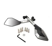For Hon&da X ADV X-ADV XADV 750 2018-2021 Motorcycle Metallic Rear View Rearview Mirrors Anti-Vertigo Side Mirror Accessories Compatible Parts(Silver)