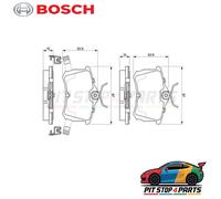 For Honda Accord Brake Pads Set Bosch 0986424661 Low-Metallic Premium 2003-2008