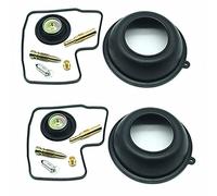For Honda BROS 400 NT400 Carburetor Repair Kit Vacuum Diaphragm Cut-off Valve Carb Float Valve Jets Screw Gasket Rebuild 2 Sets