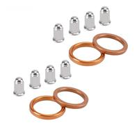 For Honda CB 500 550 Four K0 K1 K2 K3 F1 F2,4 Exhaust Gaskets & 8 Cap Nuts Kit Motorcycle Accessories