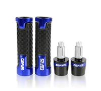 For：Honda CBF125 CBF 125 2008-2015 2014 2013 2012 2011 7/8" 22mm CNC Aluminum Motorcycle Hand grips handle bar grip ends Plug(Blue-Two piece set)
