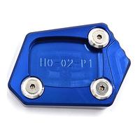 For Honda CBR250R CBR250F CBR500R CBR300R CBR600RR CBR650F CNC Aluminum Motorcycle moto Side Stand Pad Plate Kickstand (Blue)