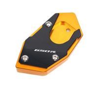 For HONDA CBR650R CB650R Motorcycle CNC Kickstand Foot Side Stand Extension Pad Support Plate Enlarge(Gold 1)