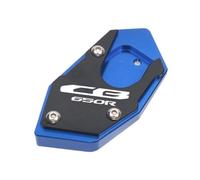 For HONDA CBR650R CB650R Motorcycle CNC Kickstand Foot Side Stand Extension Pad Support Plate Enlarge(Blue)