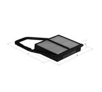 FOR HONDA CIVIC 1.7 VTEC MK7 2000-2006 MAHLE AIR FILTER