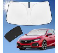 for Honda Civic 2016-2021 Sun Shade Sunshade Windshield Cover, 4-Layer Front Window Shade Custom Fit Civic Sedan, Coupe, Hatchback, LX, EX, EX-L, Sport,Touring, Si Sun Visor 240T Shade