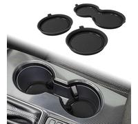 for Honda Civic Accessories 2022-2025 2026 Cup Holder Inserts Center Console Liner 3D Silicone Anti-dust Coaster Mat Pad Interior Decoration (2 Pcs, Black Trim)