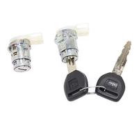 for Honda Civic del Sol 1993-1997 Door Lock Cylinder | Set of 2 | Chrome | w/Keys | Door-Mounted