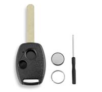 For Honda Civic Key Fob Accord Key Case 2006 Jazz Key Fob HRV FRV CRV STREAM 2 Buttons Car Key Fob Case with Uncut Hon66 Blade Battery CR1620