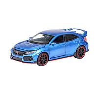 For Honda CIVIC TYPE-R 1 32 Alloy Racing Car Model Sound And Light Pull Back Boy Toy Vehicle Gift(Blue)