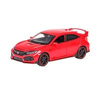 For Honda CIVIC TYPE-R 1 32 Alloy Racing Car Model Sound And Light Pull Back Boy Toy Vehicle Gift(Red)
