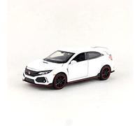 For Honda Civic Type R 1 32 Scale Casting Car Model Alloy Toy Car Pull Back Vehicles For Boys Girls Gift Mini Replica Toys(White)