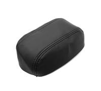 For Honda For Civic 1996-2000 Car Interior Microfiber Leather Center Control Lid Armrest Box Cover Sticker Trim Cushion(Black)