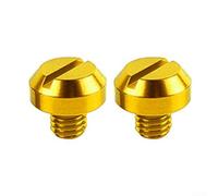 For Honda For Kawasaki Motorcycle Rear Stand Spools Slider Cnc Aluminum M8 For Hex Socket Swing Arm Bobbins Hard Anodized Finish Red Black Gold Silver Blue Pair Set(positive gold)