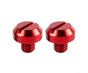 For Honda For Kawasaki Motorcycle Rear Stand Spools Slider Cnc Aluminum M8 For Hex Socket Swing Arm Bobbins Hard Anodized Finish Red Black Gold Silver Blue Pair Set(opposite Red)