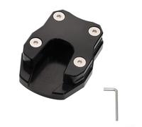 for honda for pcx Kickstand Plate 2010-Now - CNC Aluminium Side Stand Foot Enlarger Anti-Slip Puck for Dirt Bike Accessories Stable Parking on Soft Ground(Black)